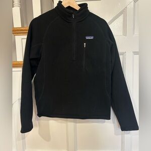 Patagonia Men's Zip-Up Black Sweater